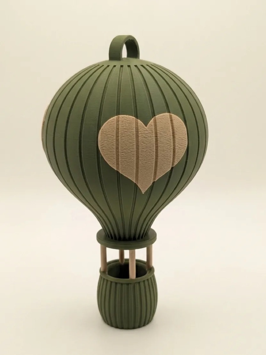 Balão decorativo com coração 3D